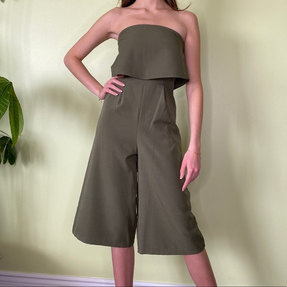 Olive Green Jumpsuit - Picture 1 of 4